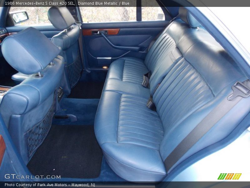 Rear Seat of 1986 S Class 420 SEL