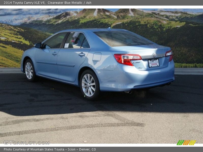Clearwater Blue Metallic / Ash 2014 Toyota Camry XLE V6