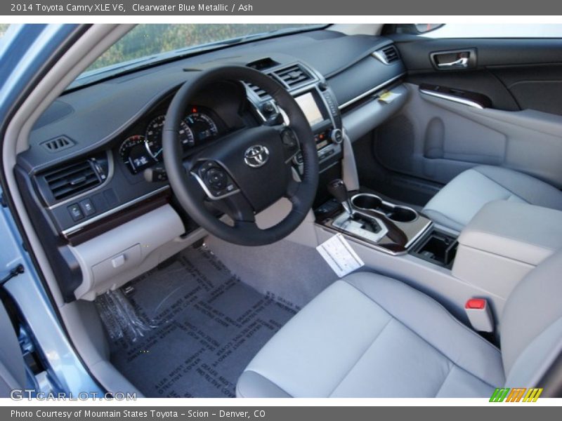 Clearwater Blue Metallic / Ash 2014 Toyota Camry XLE V6