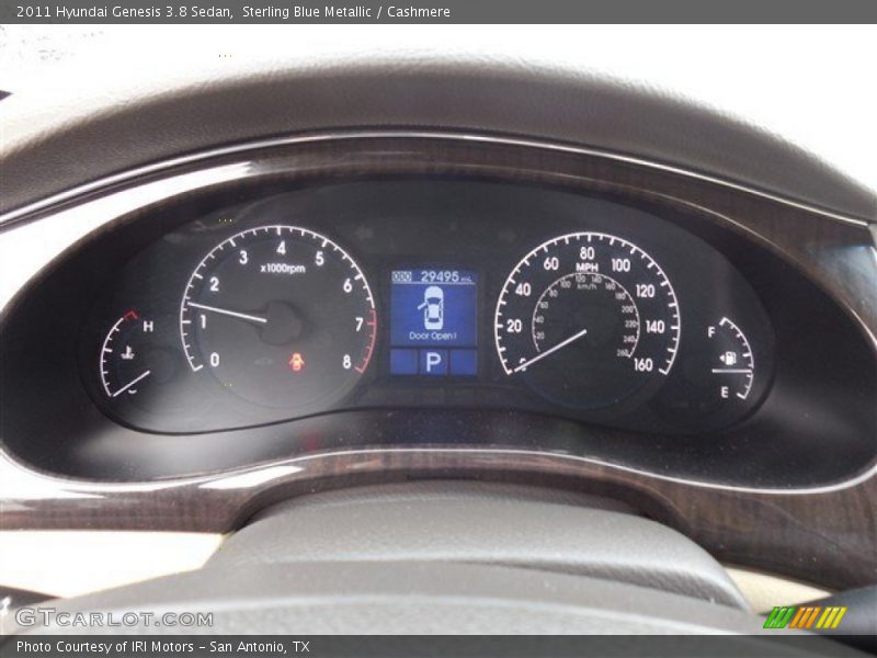 Sterling Blue Metallic / Cashmere 2011 Hyundai Genesis 3.8 Sedan