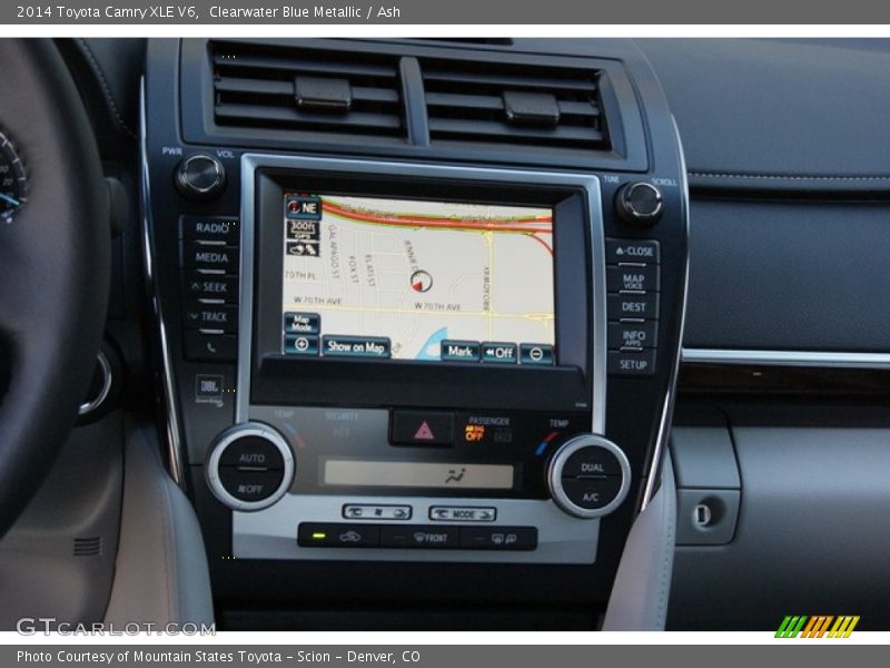 Clearwater Blue Metallic / Ash 2014 Toyota Camry XLE V6