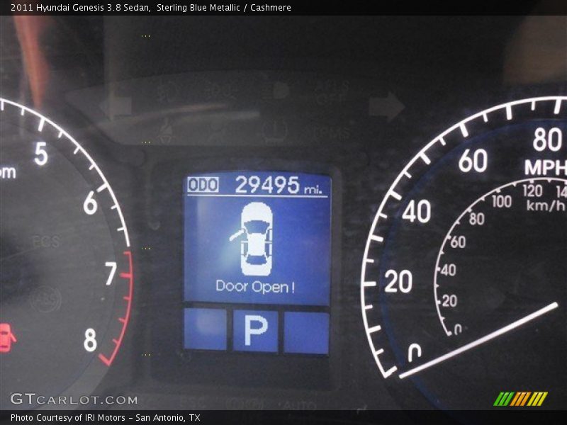 Sterling Blue Metallic / Cashmere 2011 Hyundai Genesis 3.8 Sedan