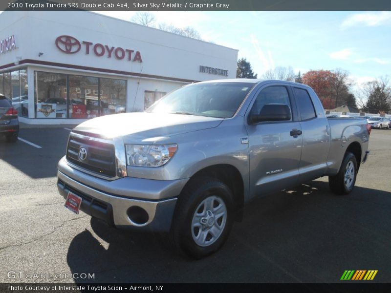 Silver Sky Metallic / Graphite Gray 2010 Toyota Tundra SR5 Double Cab 4x4