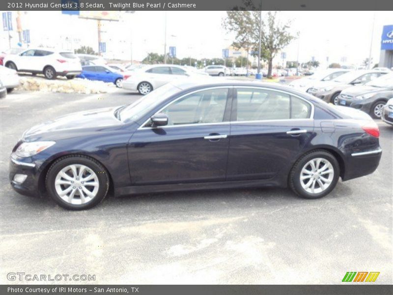 Twilight Blue Pearl / Cashmere 2012 Hyundai Genesis 3.8 Sedan