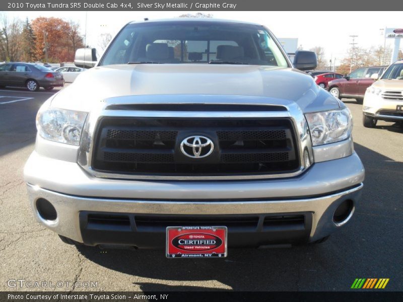Silver Sky Metallic / Graphite Gray 2010 Toyota Tundra SR5 Double Cab 4x4