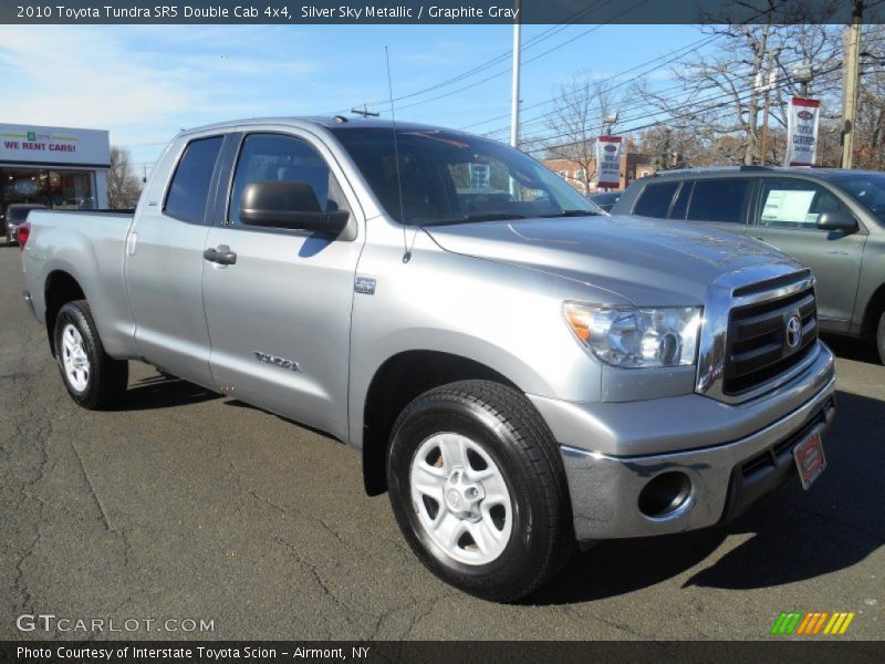 Silver Sky Metallic / Graphite Gray 2010 Toyota Tundra SR5 Double Cab 4x4