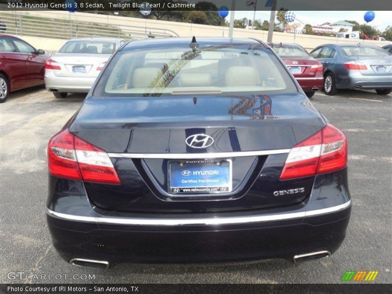 Twilight Blue Pearl / Cashmere 2012 Hyundai Genesis 3.8 Sedan
