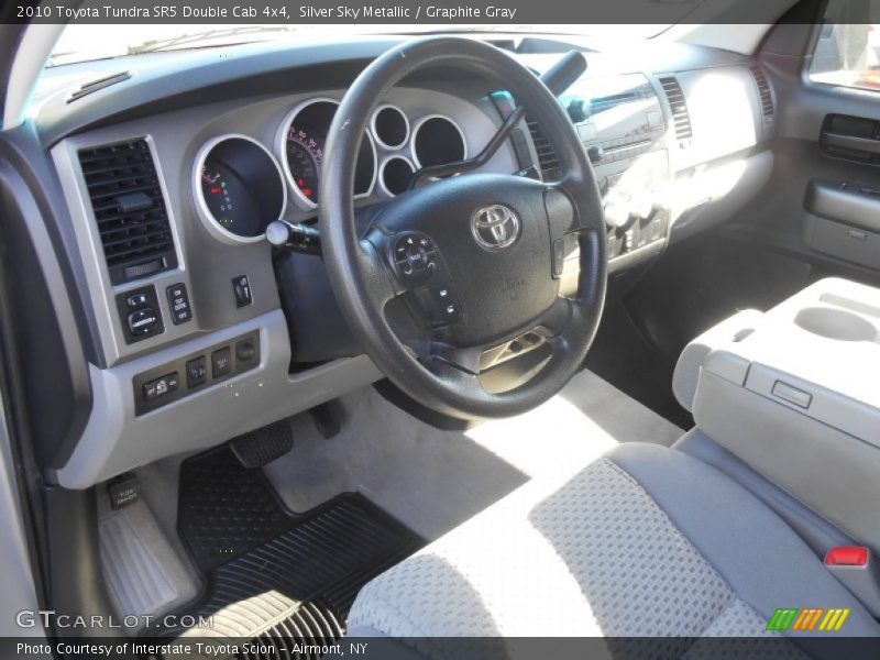 Silver Sky Metallic / Graphite Gray 2010 Toyota Tundra SR5 Double Cab 4x4