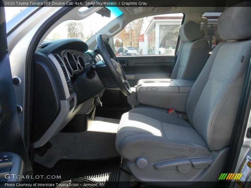 Silver Sky Metallic / Graphite Gray 2010 Toyota Tundra SR5 Double Cab 4x4