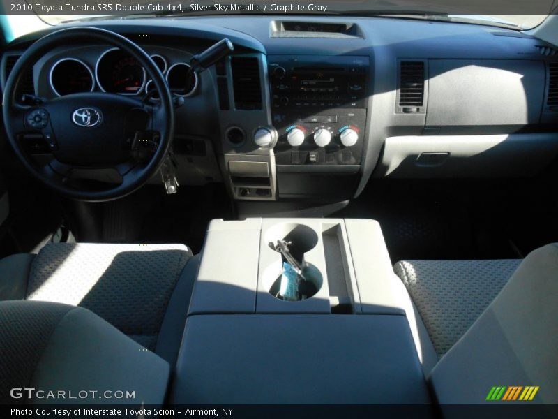 Silver Sky Metallic / Graphite Gray 2010 Toyota Tundra SR5 Double Cab 4x4