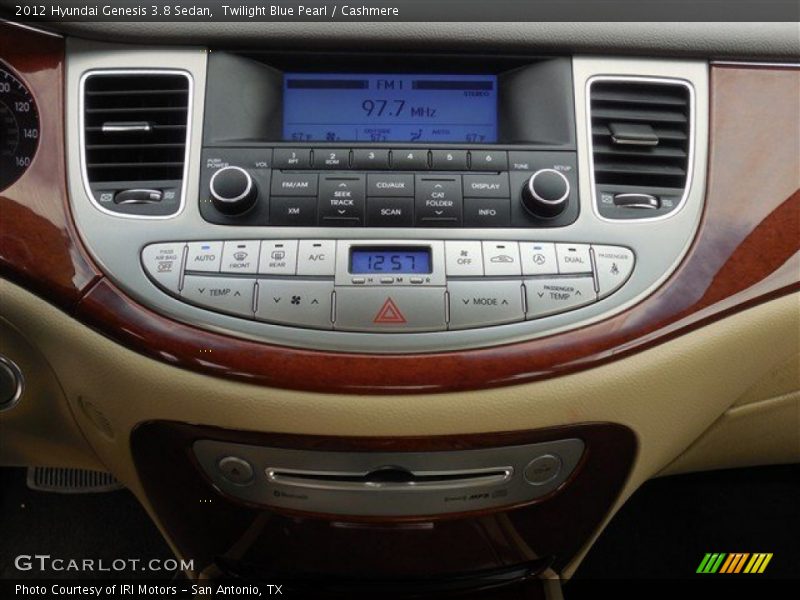 Twilight Blue Pearl / Cashmere 2012 Hyundai Genesis 3.8 Sedan
