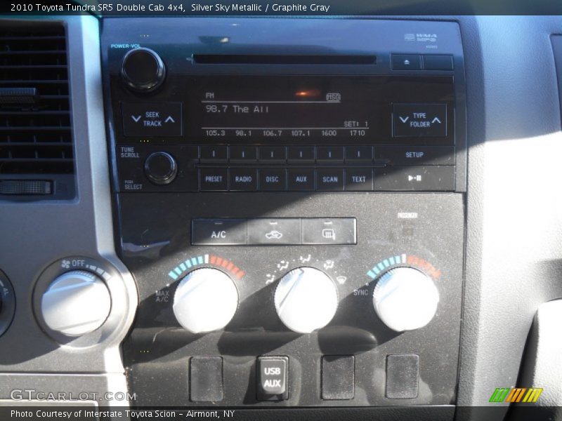 Silver Sky Metallic / Graphite Gray 2010 Toyota Tundra SR5 Double Cab 4x4
