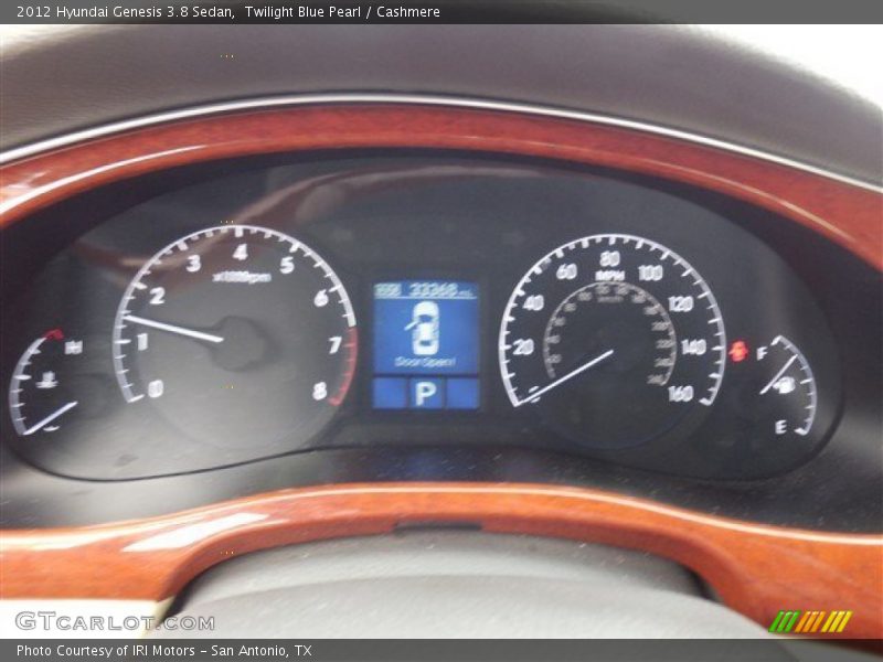 Twilight Blue Pearl / Cashmere 2012 Hyundai Genesis 3.8 Sedan