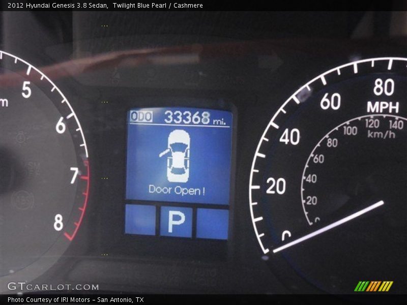 Twilight Blue Pearl / Cashmere 2012 Hyundai Genesis 3.8 Sedan