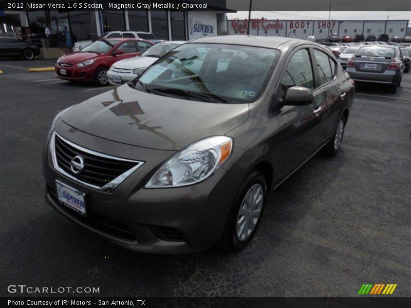 Magnetic Gray Metallic / Charcoal 2012 Nissan Versa 1.6 S Sedan