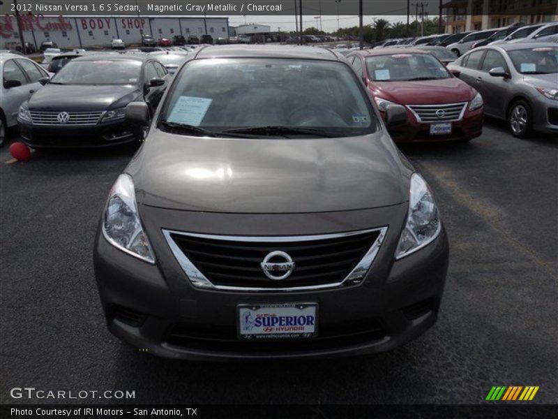 Magnetic Gray Metallic / Charcoal 2012 Nissan Versa 1.6 S Sedan