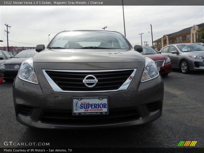 Magnetic Gray Metallic / Charcoal 2012 Nissan Versa 1.6 S Sedan