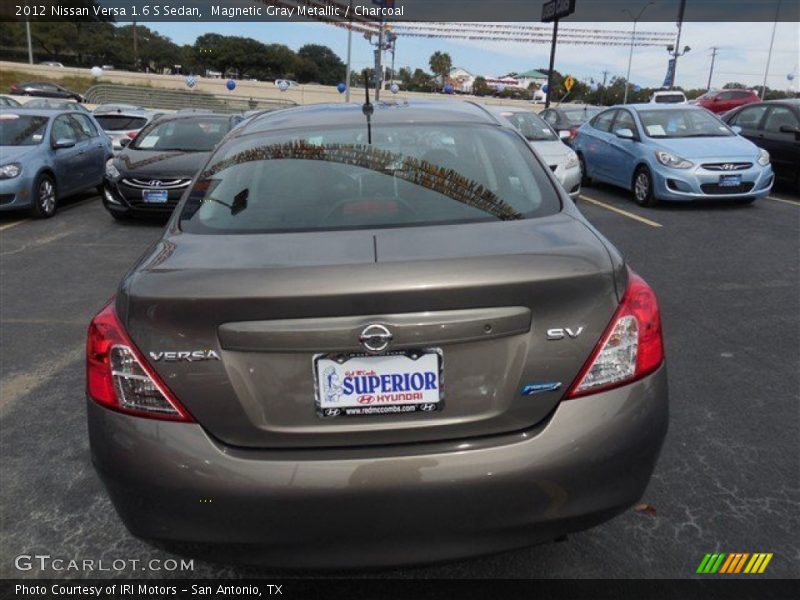 Magnetic Gray Metallic / Charcoal 2012 Nissan Versa 1.6 S Sedan