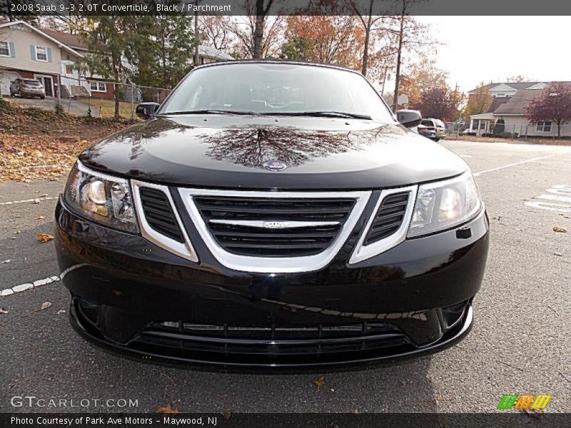 Black / Parchment 2008 Saab 9-3 2.0T Convertible
