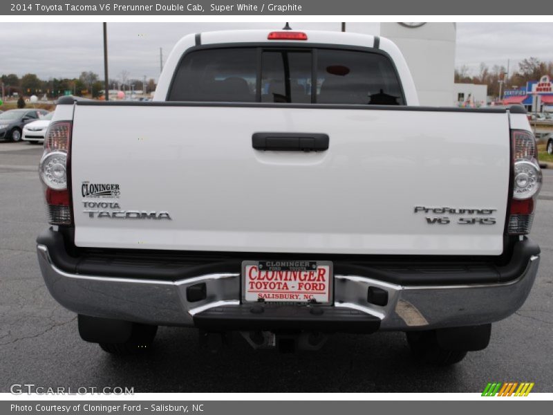 Super White / Graphite 2014 Toyota Tacoma V6 Prerunner Double Cab