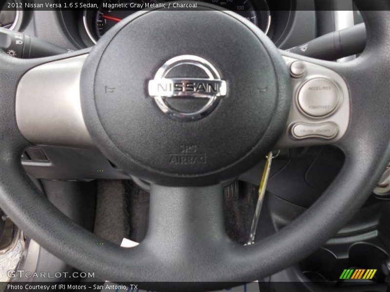 Magnetic Gray Metallic / Charcoal 2012 Nissan Versa 1.6 S Sedan