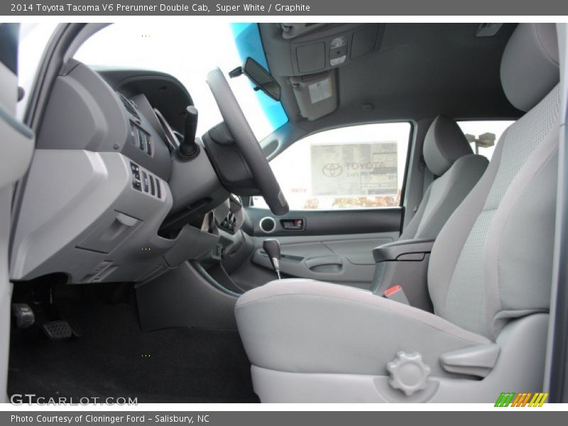 Super White / Graphite 2014 Toyota Tacoma V6 Prerunner Double Cab