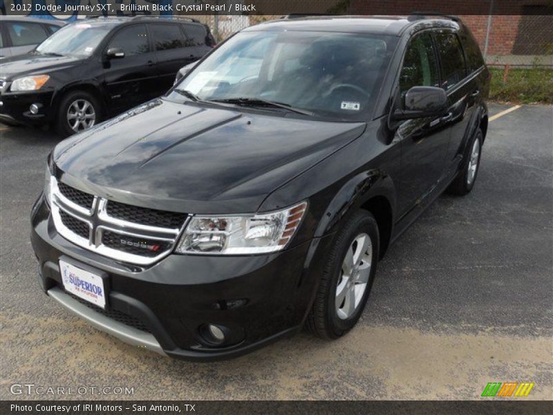 Brilliant Black Crystal Pearl / Black 2012 Dodge Journey SXT