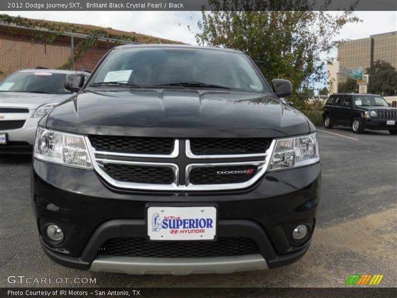 Brilliant Black Crystal Pearl / Black 2012 Dodge Journey SXT