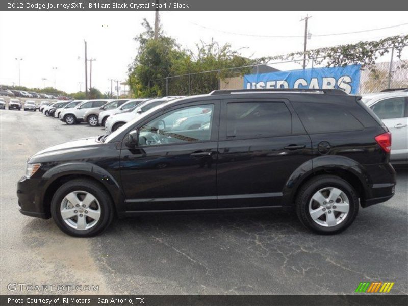 Brilliant Black Crystal Pearl / Black 2012 Dodge Journey SXT