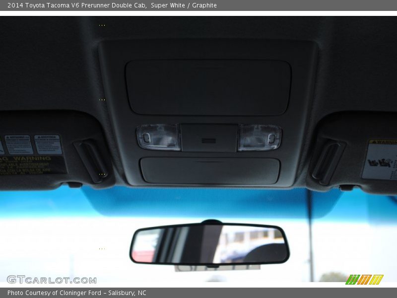 Super White / Graphite 2014 Toyota Tacoma V6 Prerunner Double Cab