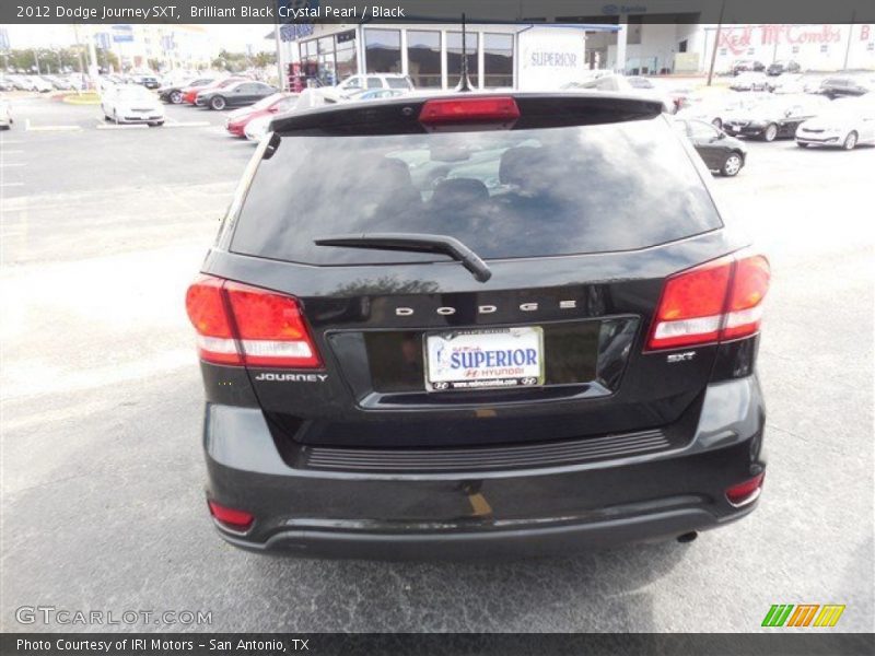 Brilliant Black Crystal Pearl / Black 2012 Dodge Journey SXT