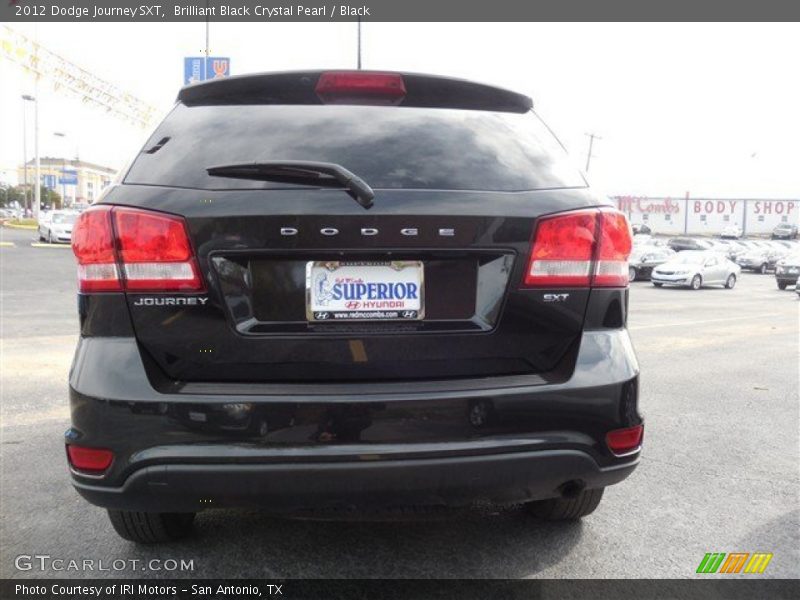 Brilliant Black Crystal Pearl / Black 2012 Dodge Journey SXT