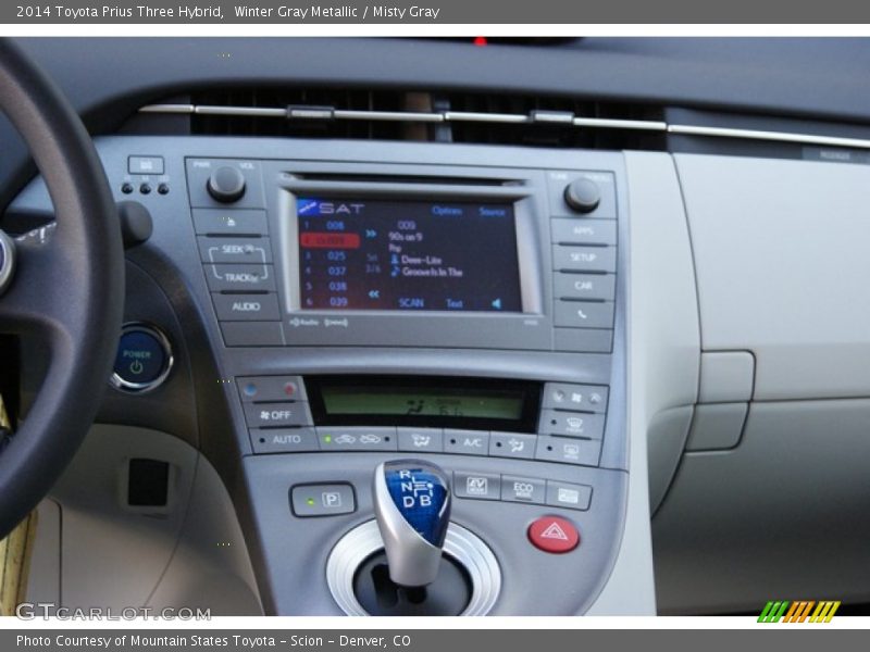 Winter Gray Metallic / Misty Gray 2014 Toyota Prius Three Hybrid
