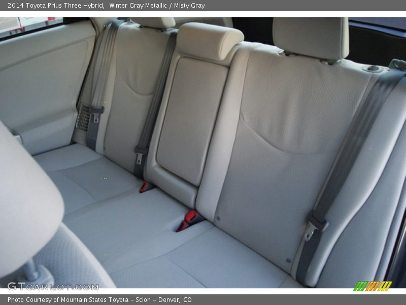 Winter Gray Metallic / Misty Gray 2014 Toyota Prius Three Hybrid