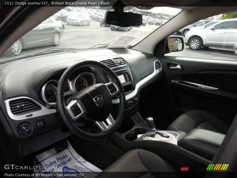Brilliant Black Crystal Pearl / Black 2012 Dodge Journey SXT