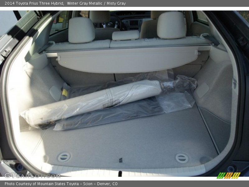 Winter Gray Metallic / Misty Gray 2014 Toyota Prius Three Hybrid