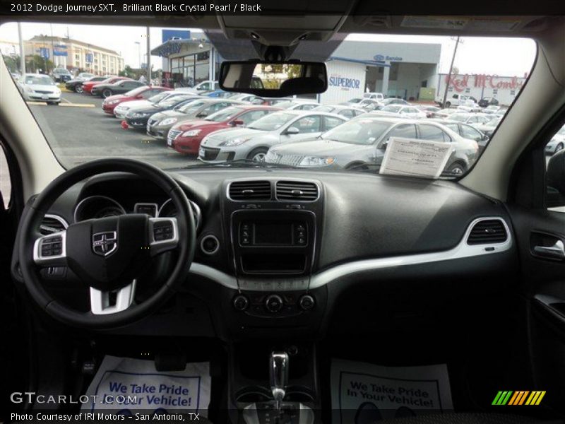 Brilliant Black Crystal Pearl / Black 2012 Dodge Journey SXT