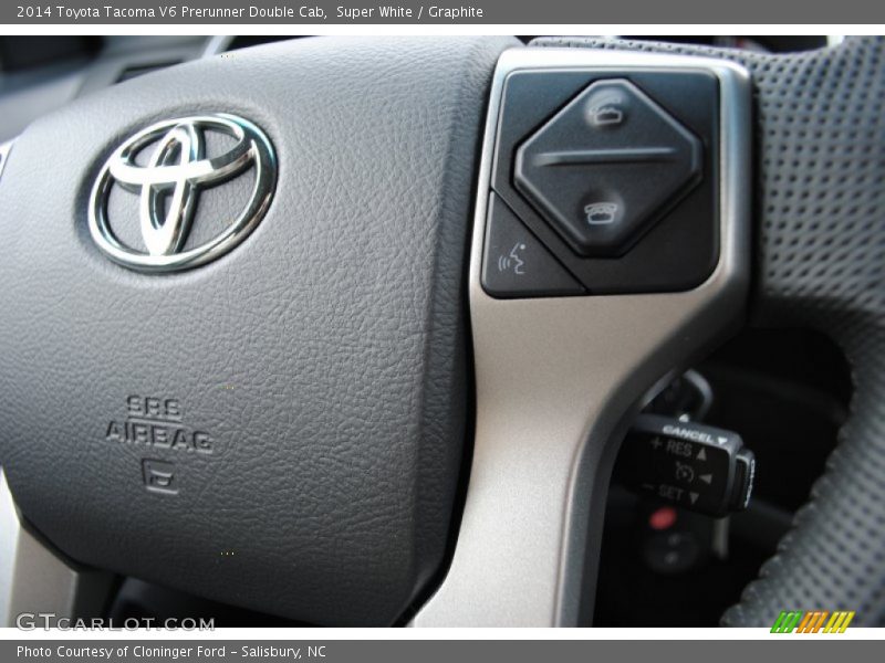 Super White / Graphite 2014 Toyota Tacoma V6 Prerunner Double Cab