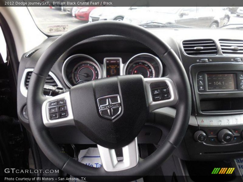 Brilliant Black Crystal Pearl / Black 2012 Dodge Journey SXT
