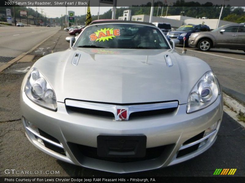 Silver Pearl / Black 2007 Saturn Sky Roadster