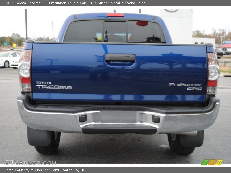 Blue Ribbon Metallic / Sand Beige 2014 Toyota Tacoma SR5 Prerunner Double Cab