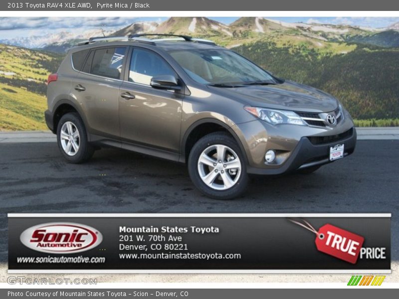 Pyrite Mica / Black 2013 Toyota RAV4 XLE AWD
