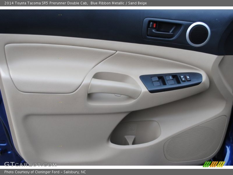 Blue Ribbon Metallic / Sand Beige 2014 Toyota Tacoma SR5 Prerunner Double Cab