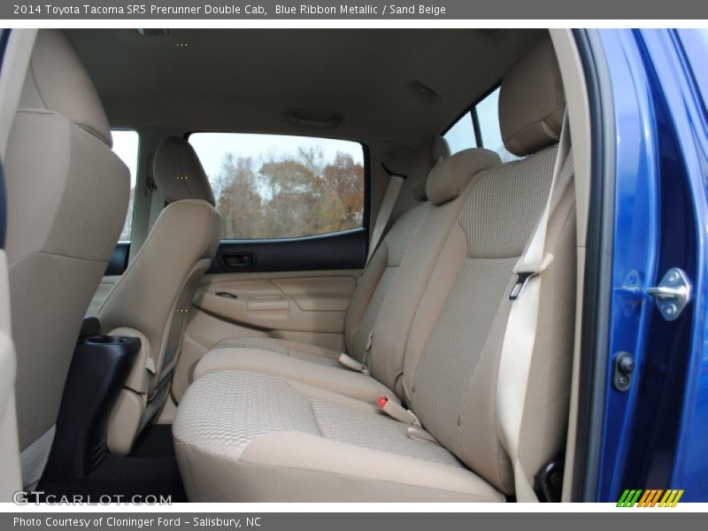 Blue Ribbon Metallic / Sand Beige 2014 Toyota Tacoma SR5 Prerunner Double Cab