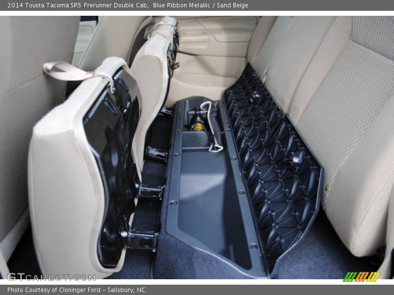 Blue Ribbon Metallic / Sand Beige 2014 Toyota Tacoma SR5 Prerunner Double Cab