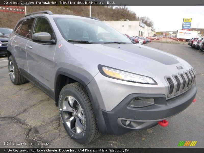 Billet Silver Metallic / Morocco - Black 2014 Jeep Cherokee Trailhawk 4x4