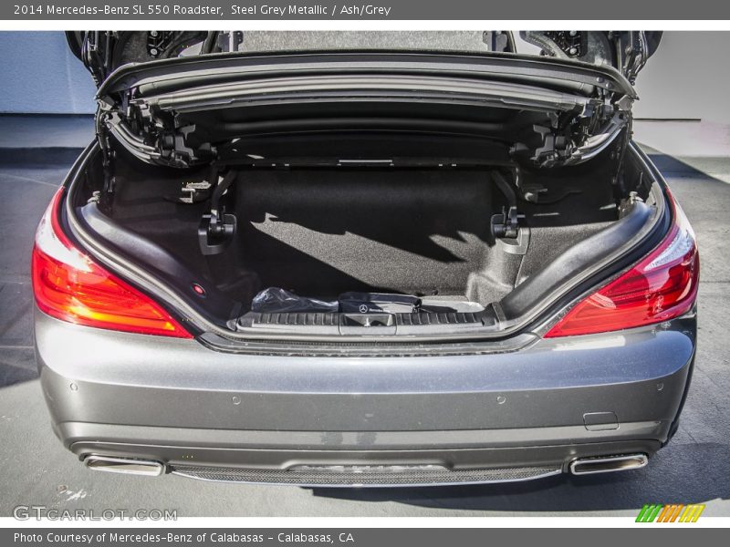 Steel Grey Metallic / Ash/Grey 2014 Mercedes-Benz SL 550 Roadster
