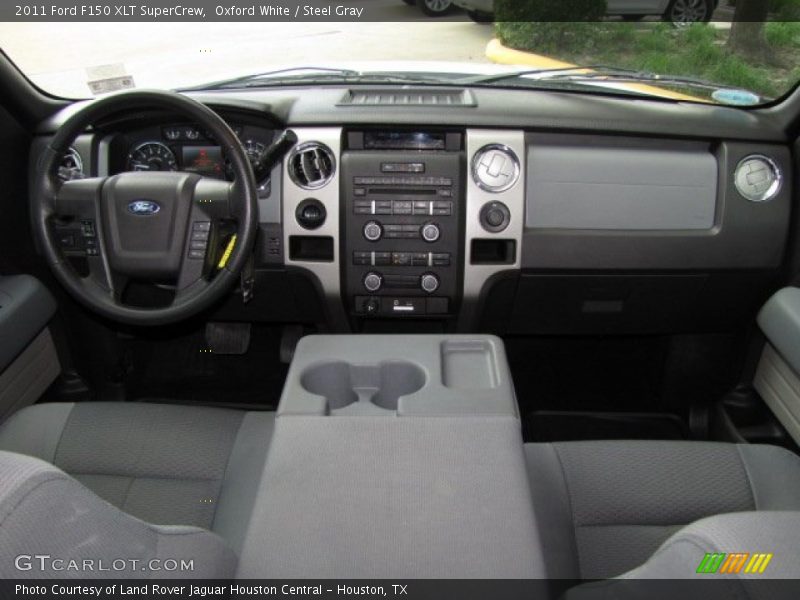 Oxford White / Steel Gray 2011 Ford F150 XLT SuperCrew