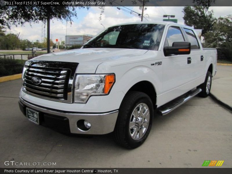 Oxford White / Steel Gray 2011 Ford F150 XLT SuperCrew