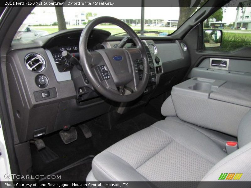 Oxford White / Steel Gray 2011 Ford F150 XLT SuperCrew